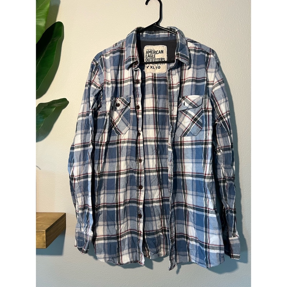 American Eagle Mens Flannel Vintage Fit